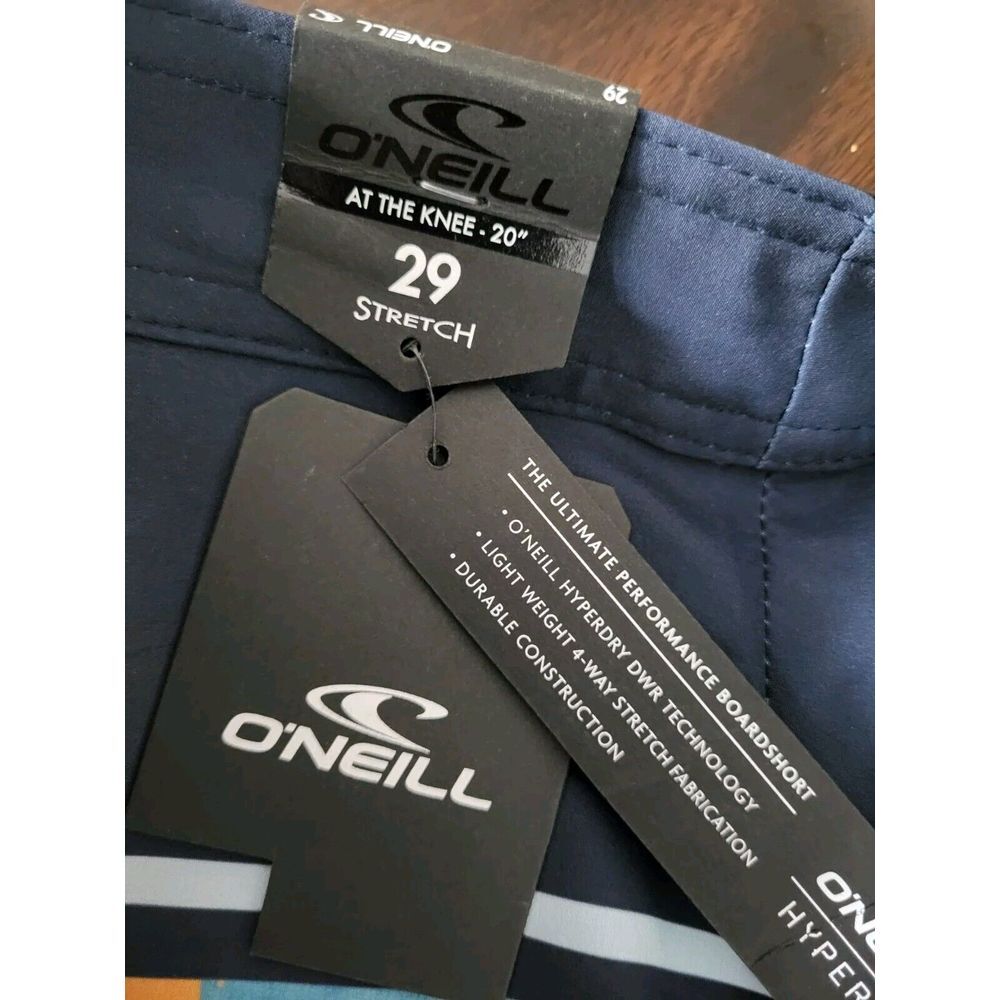 O'Neill - Men's Hyperdry 20" Heist Print Boardshorts -‎ Navy - NWT - Size 29 - Picture 8 of 8